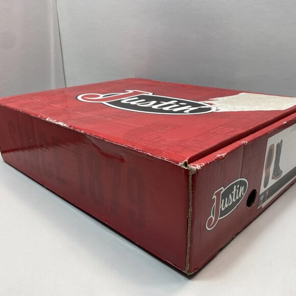 NEW JUSTIN Lori 11" Cowhide Boots – Women’s Size 12 – Royal Black – New - Picture 2 of 13